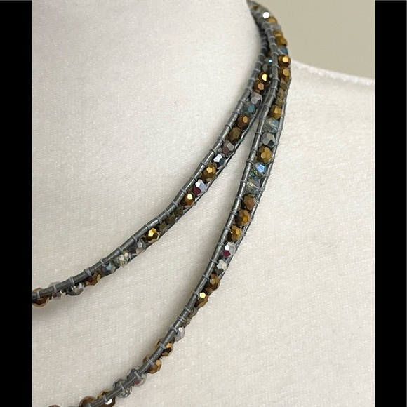 Beautiful Nakamol handcrafted leather wrap bracelet/necklace! - Picture 3 of 8